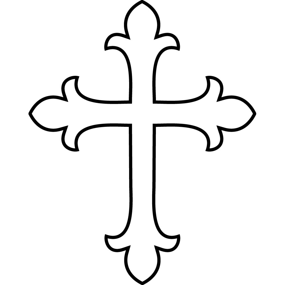 Cross clipart black and white free images 2 2 