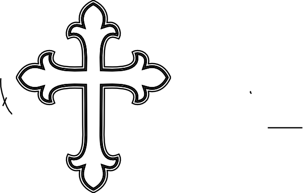 Cross clipart black and white free images 2 