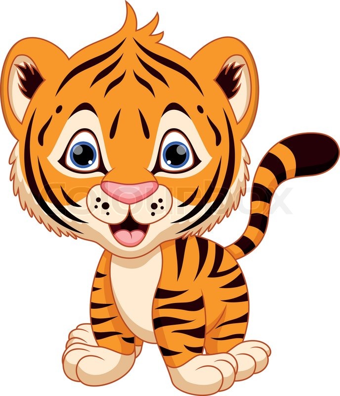 Cute Baby Tiger Clipart Clip Art Library