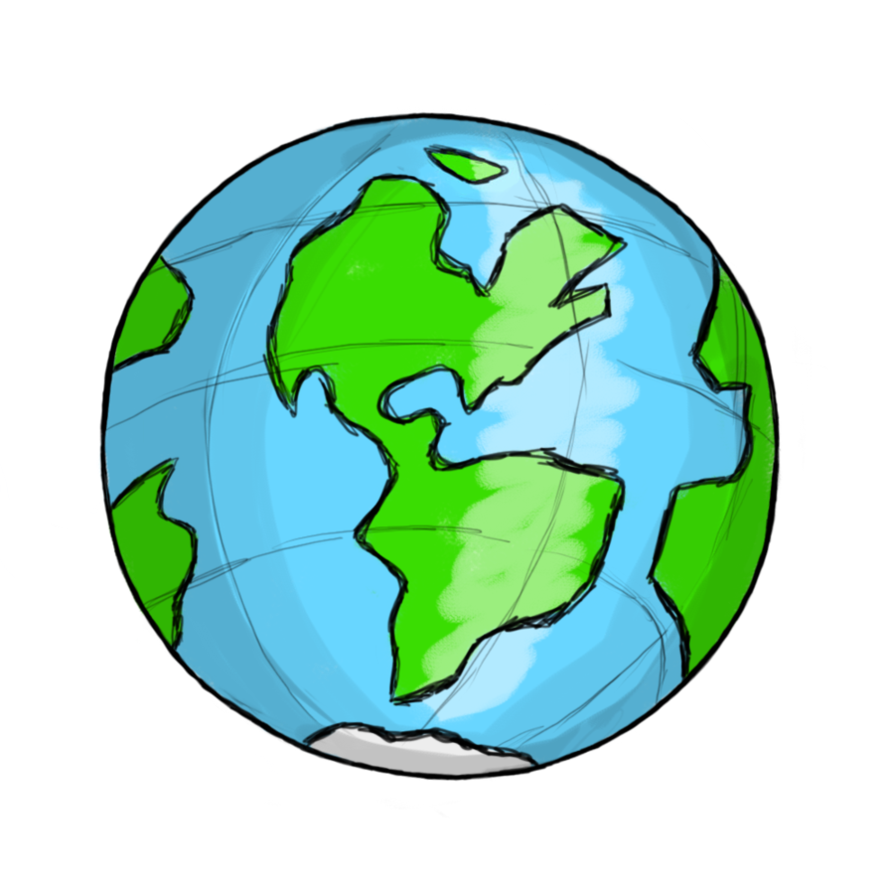 Earth globe clipart 