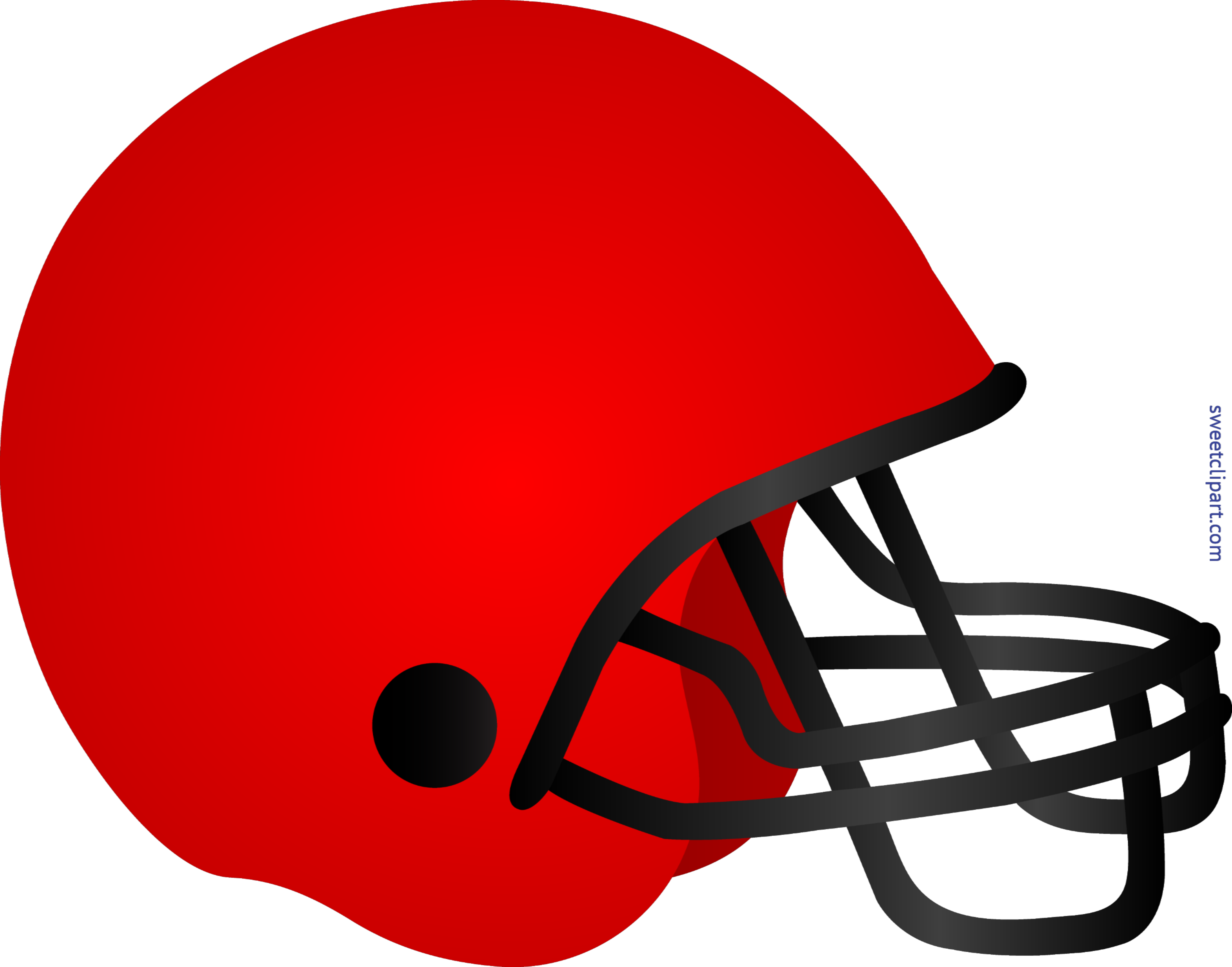 Football Helmet Red Clip Art - Sweet Clip Art
