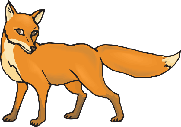 Fox clipart black and white free clipart images 
