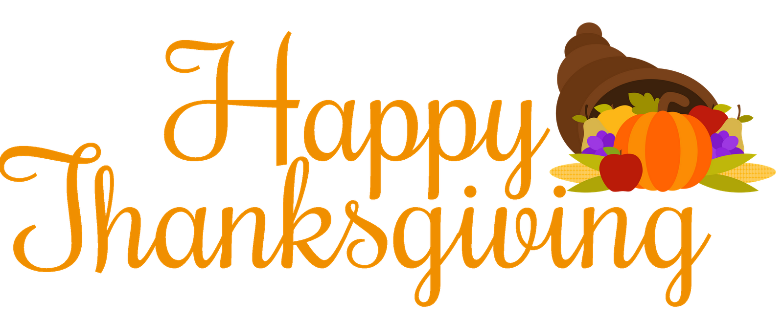 Happy Thanksgiving Clipart 2018 - Thanks To God!! Thanks To All 