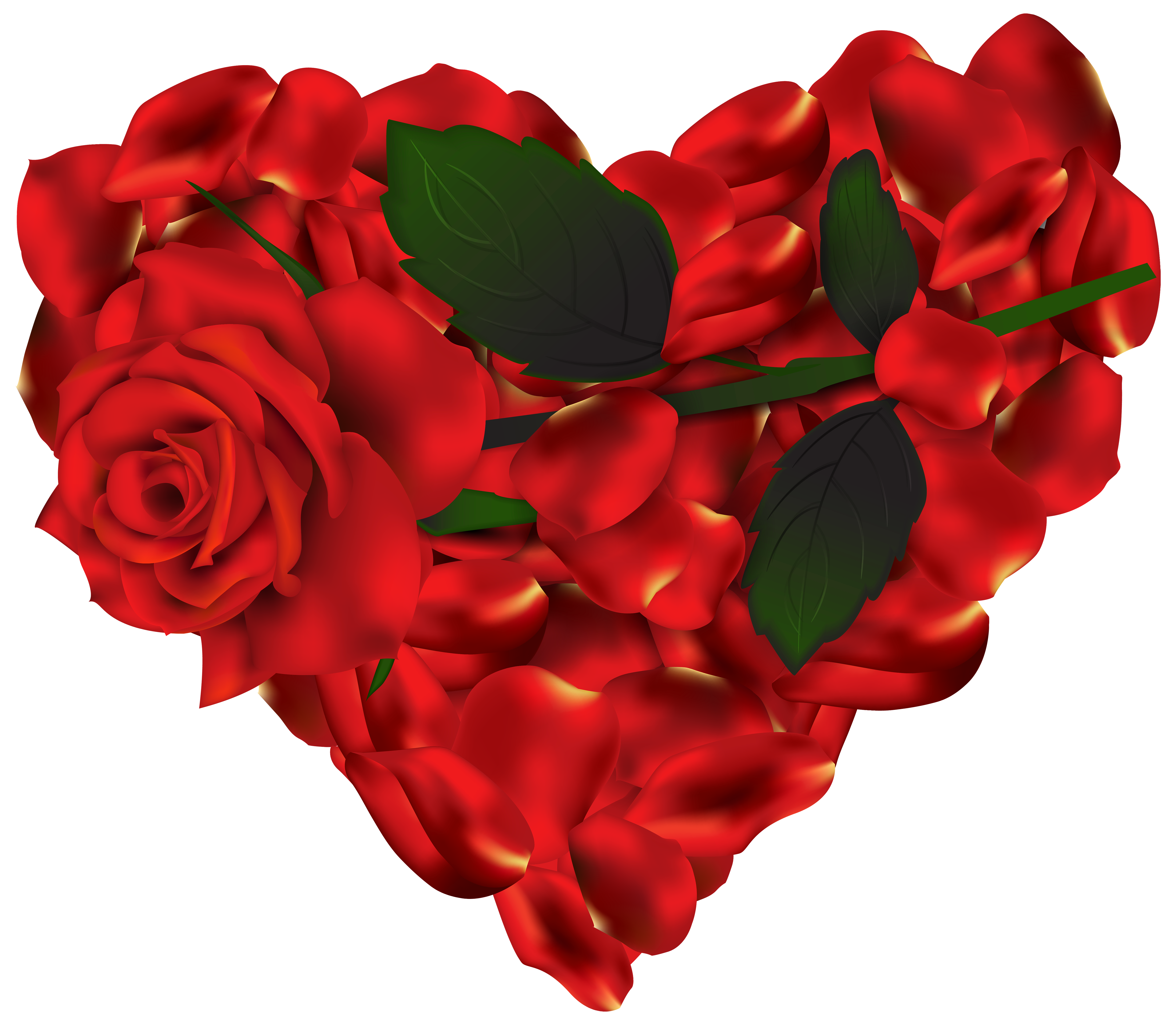 Heart of Roses PNG Clipart - Best WEB Clipart