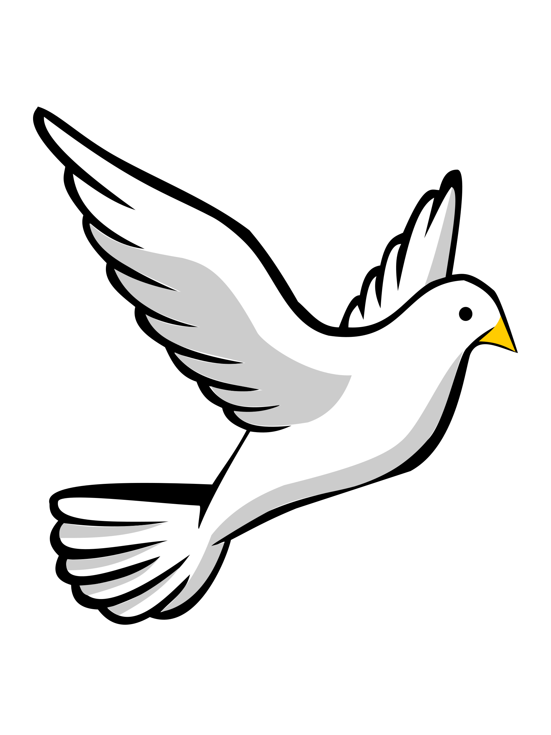 Holy spirit dove clipart black and white free 2 