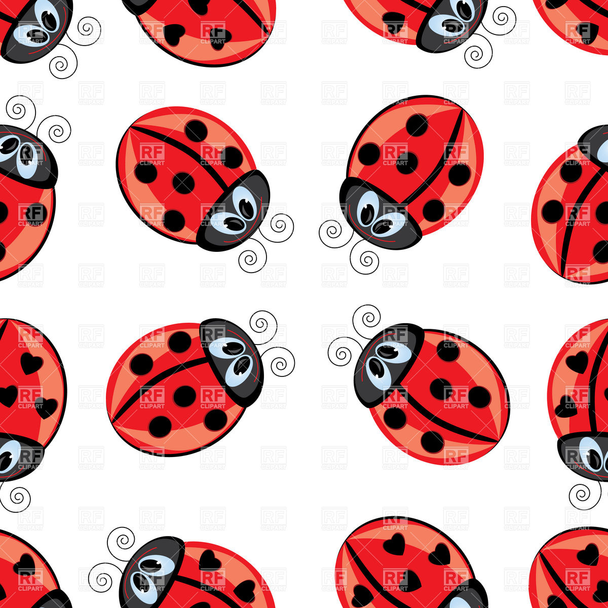 cute ladybug cartoon wallpaper