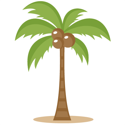 Large palm tree cliparts 