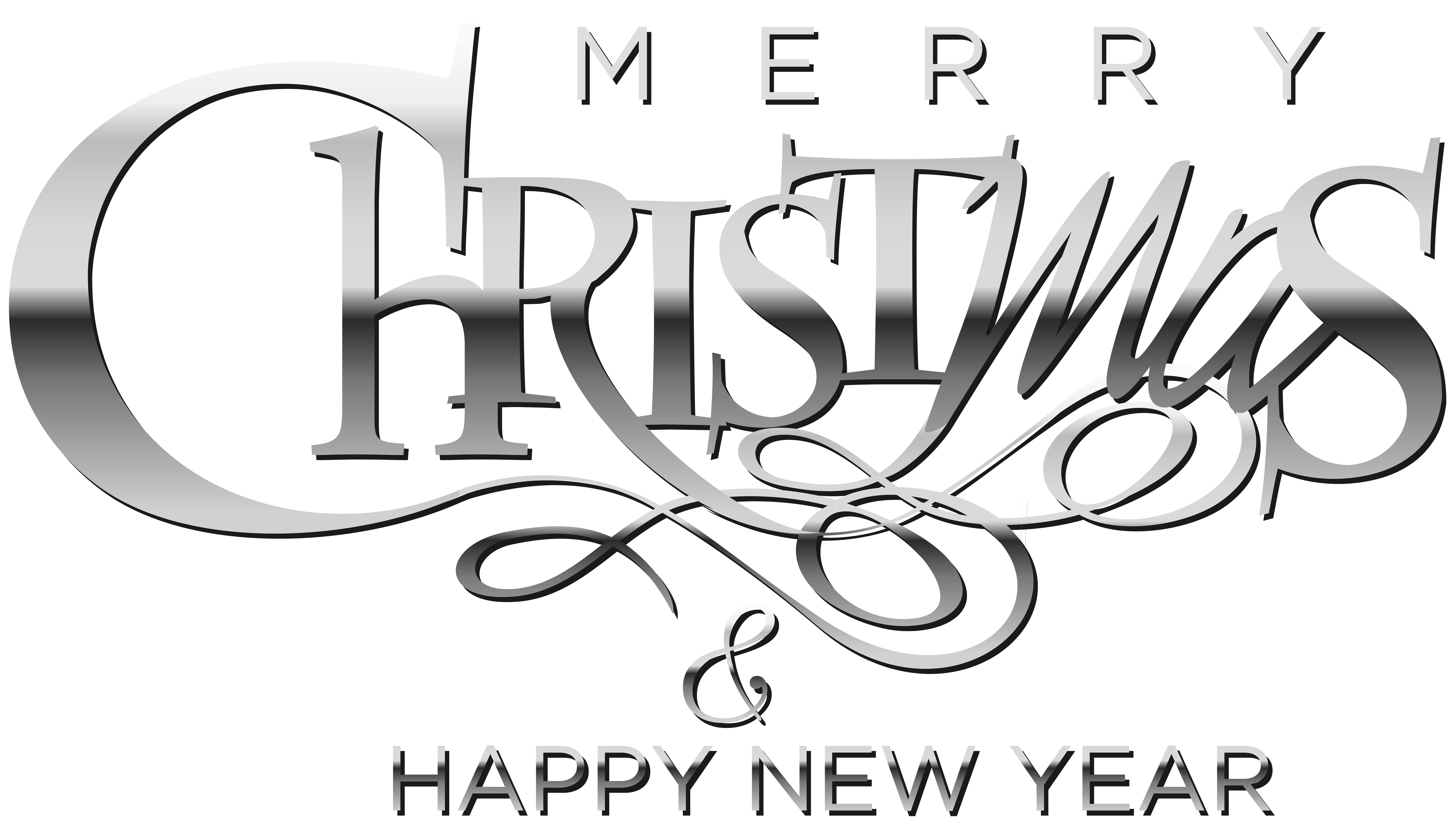 christian merry christmas and happy new year clip art