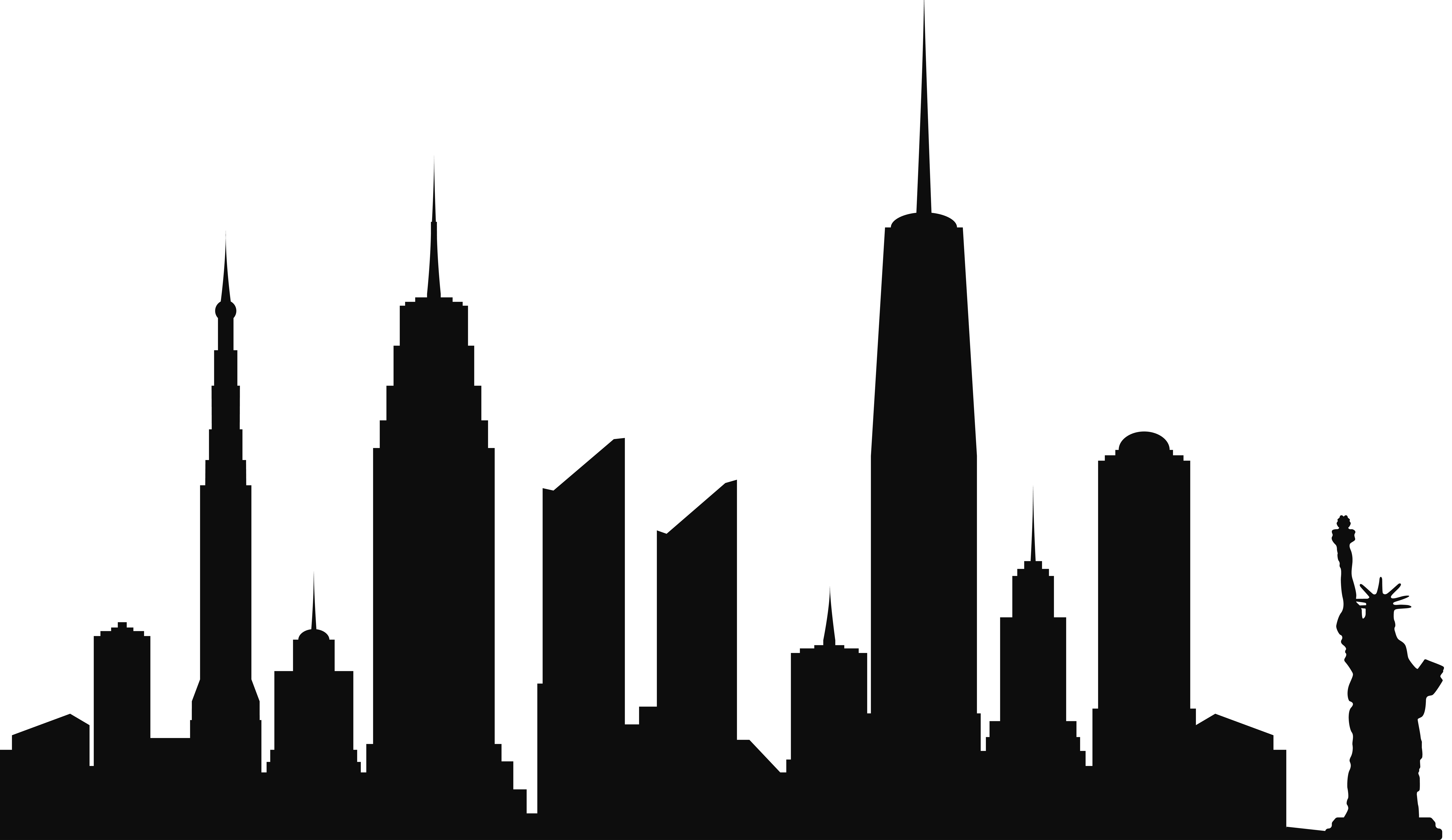 New York City Skyline Silhouette PNG Clip Art | Gallery 