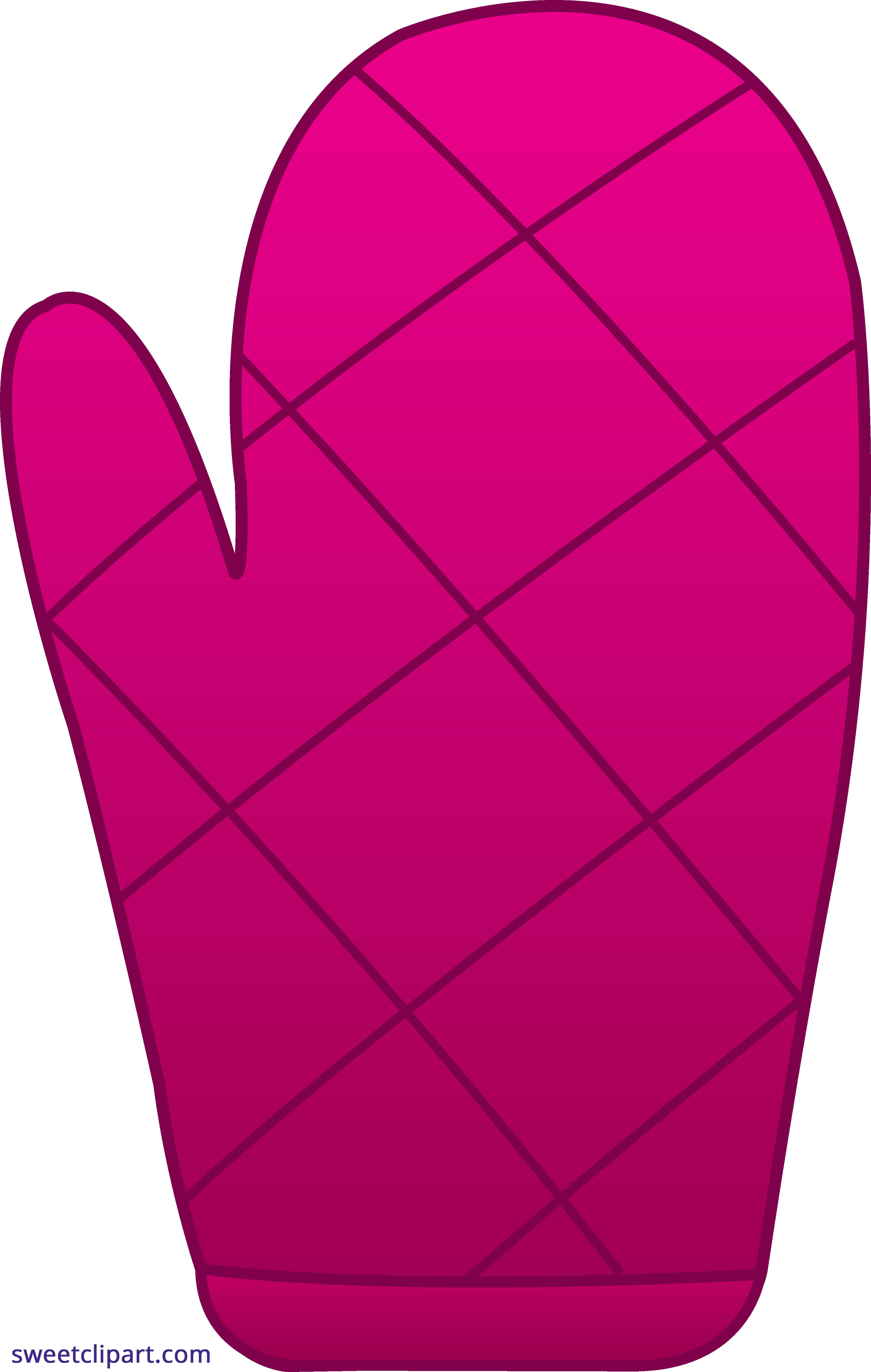 Oven Mitt Pink Clipart - Sweet Clip Art