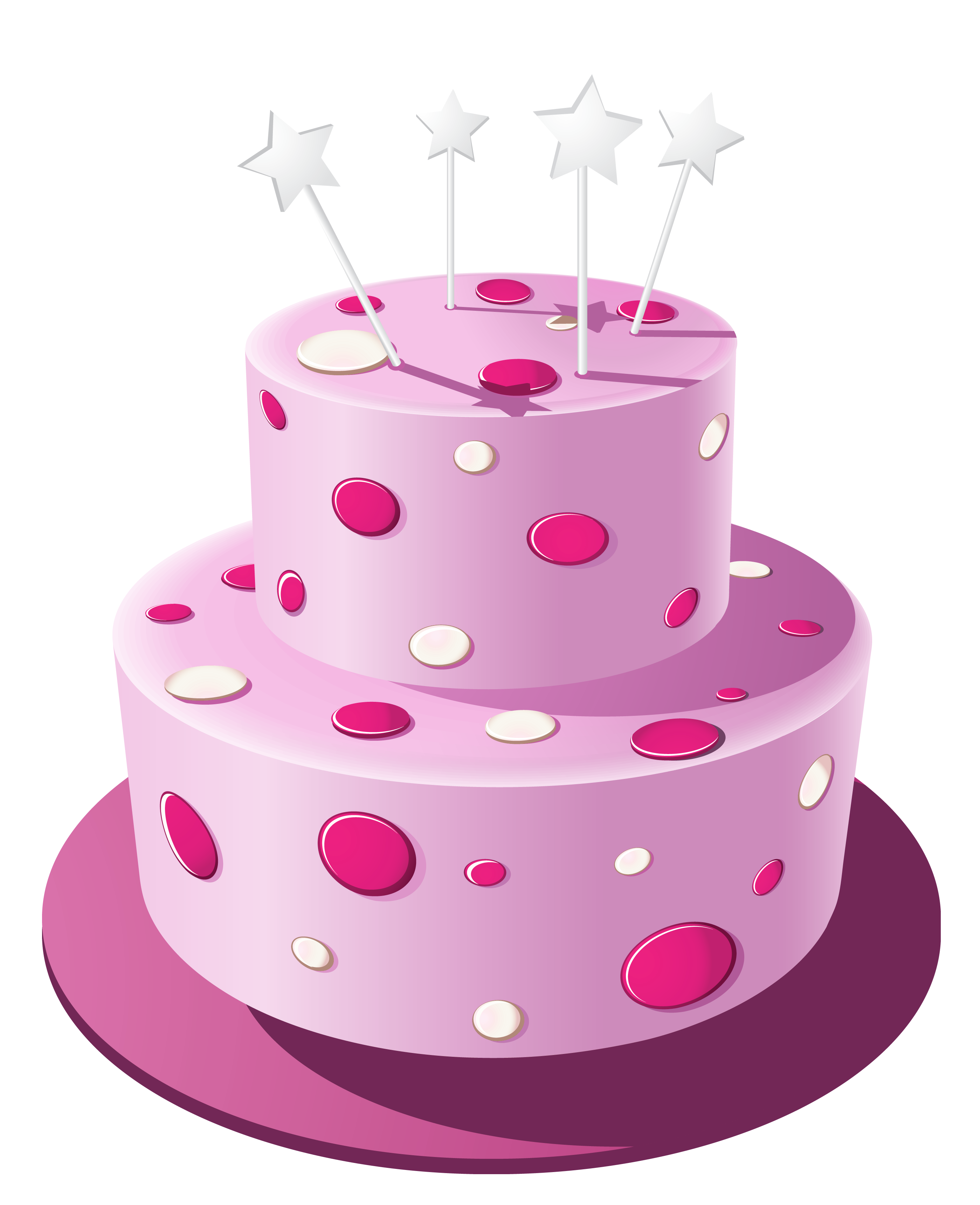 Pink Cake PNG Clipart Image | Gallery Yopriceville - High-Quality 