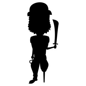 Pirate Silhouette clipart, cliparts of Pirate Silhouette free 
