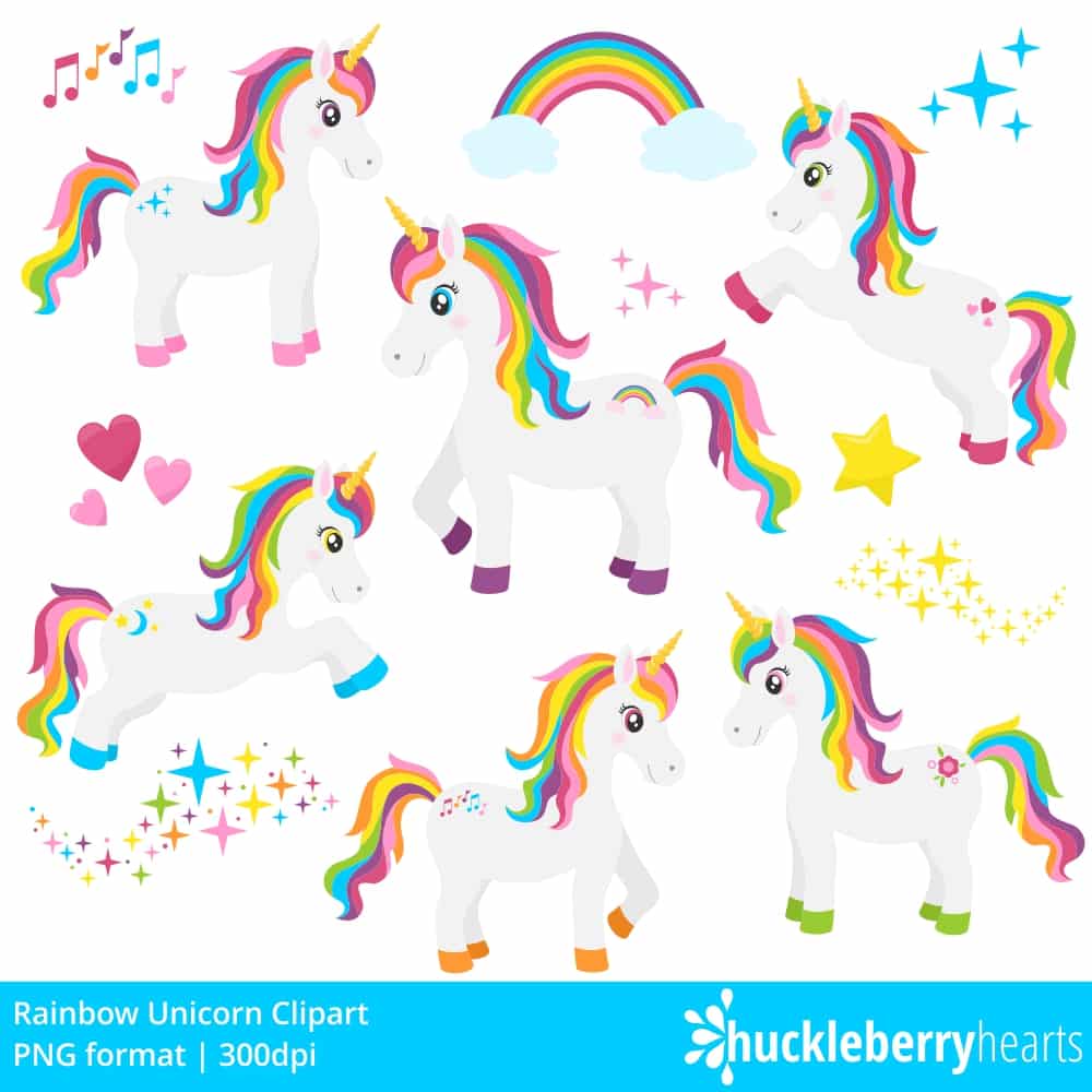 Rainbow Unicorn Clipart Clip Art Library