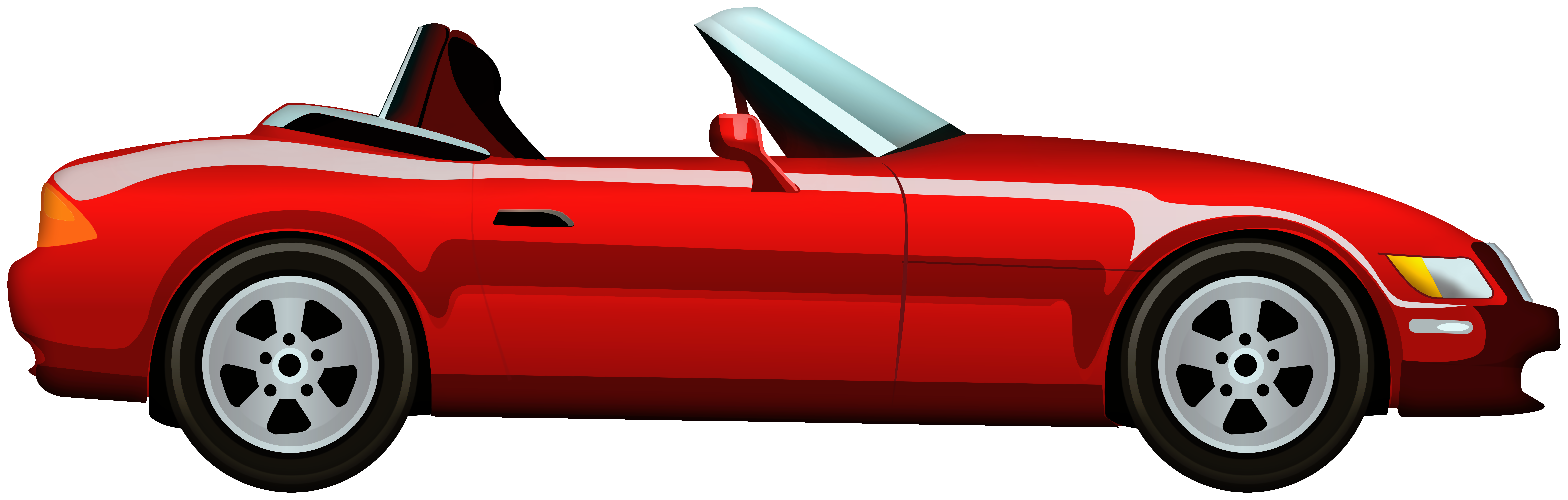 Red Cabriolet Car PNG Clip Art - Best WEB Clipart