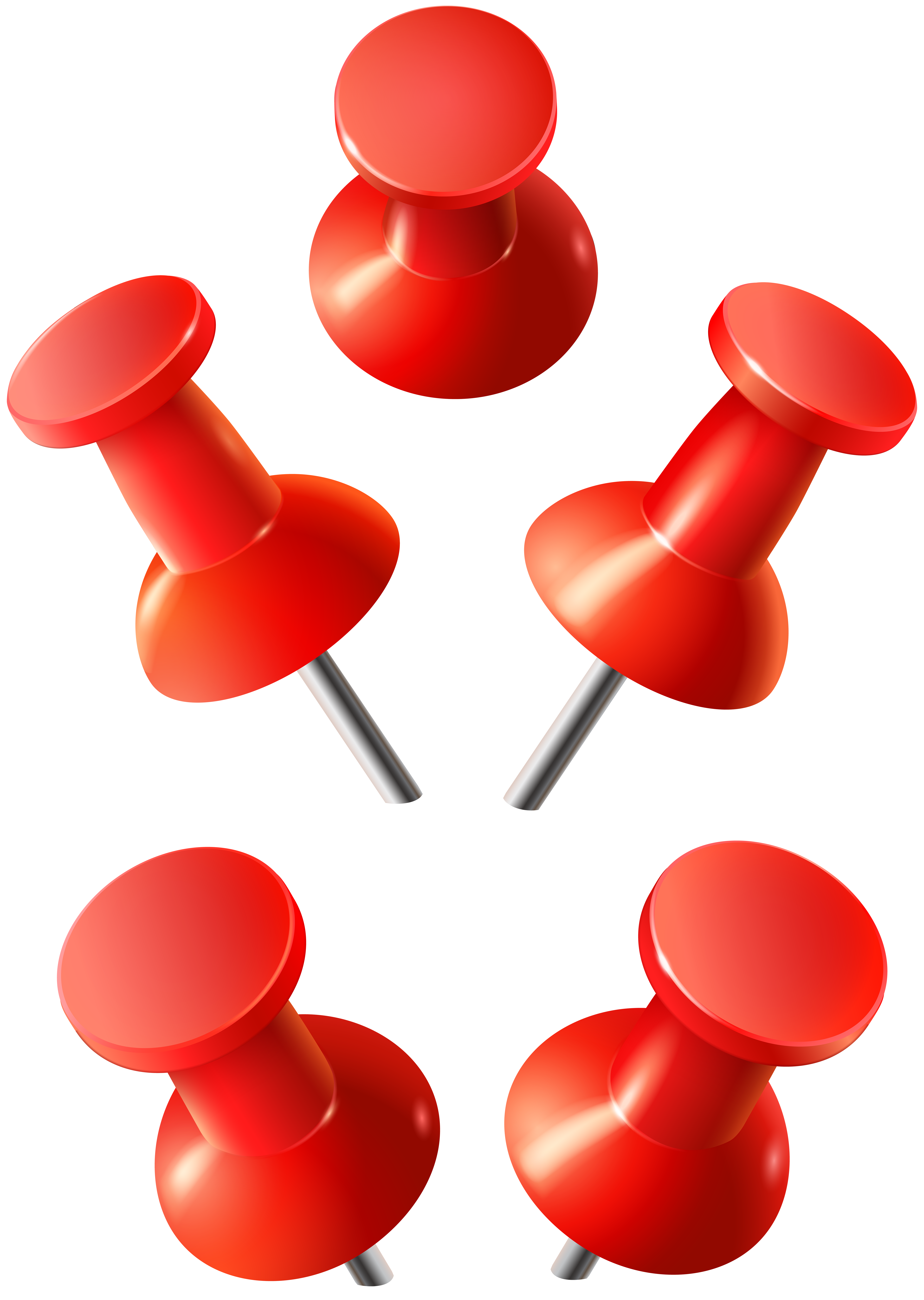Red Push Pins PNG Clip Art Image | Gallery Yopriceville - High 