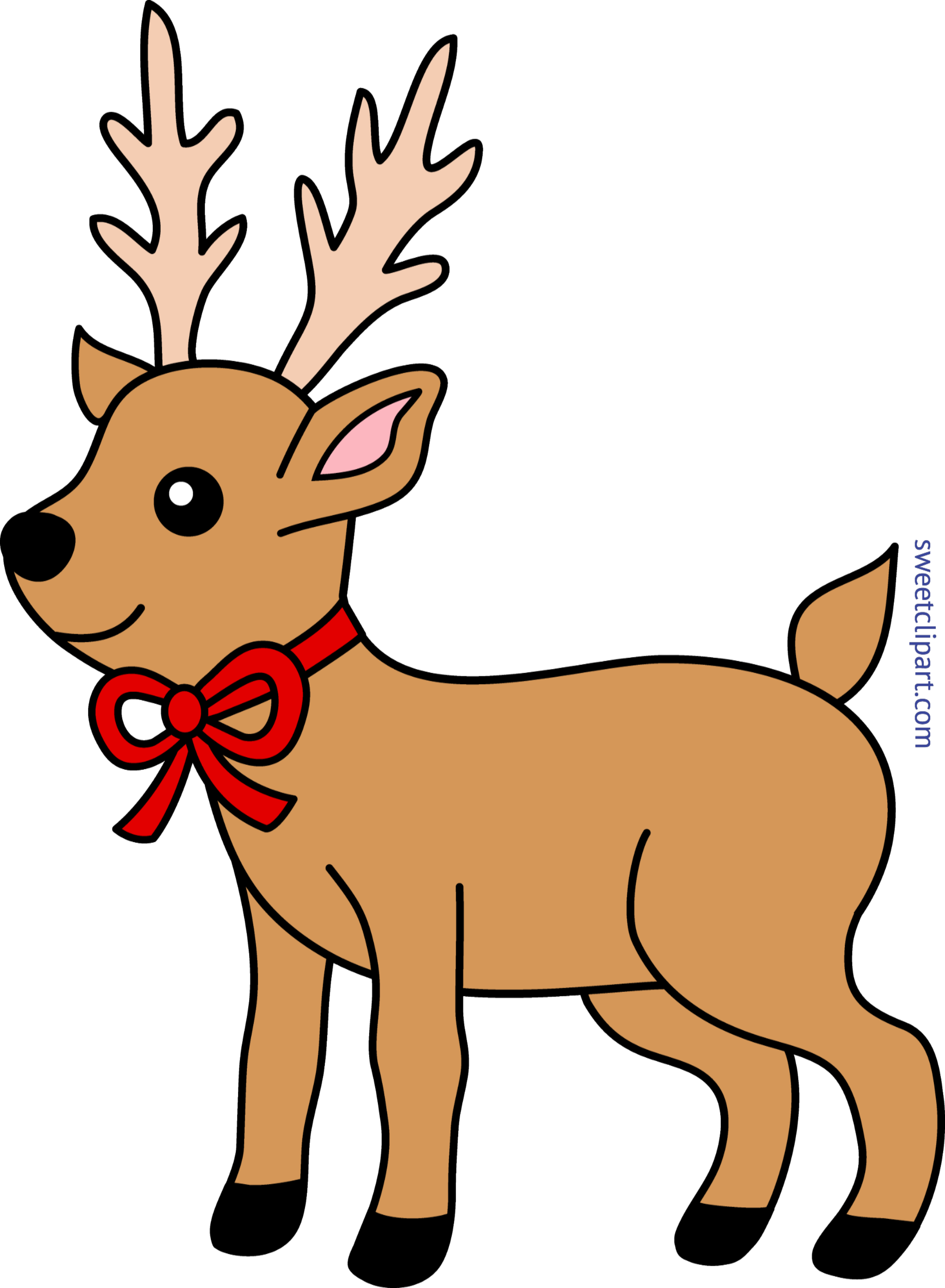 Reindeer Christmas Clip Art - Sweet Clip Art