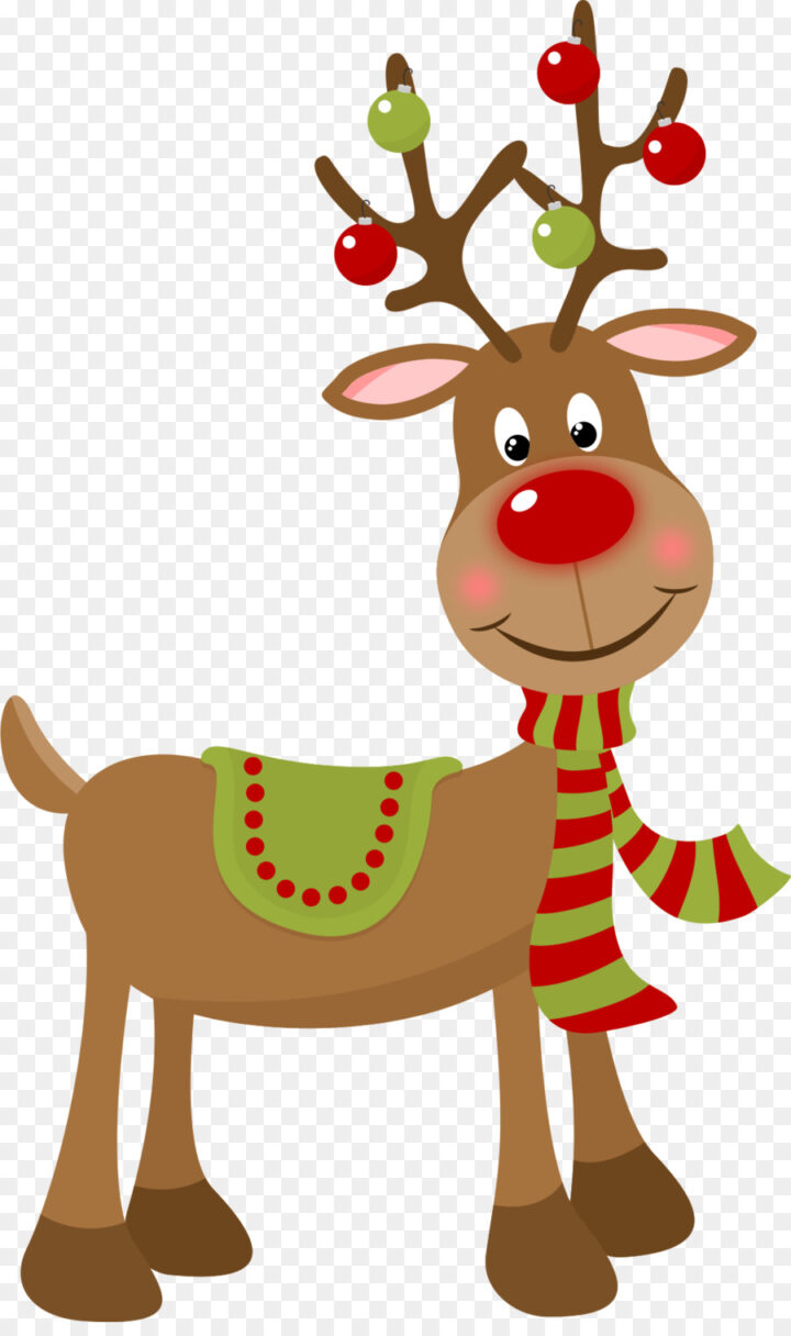 Reindeer Rudolph Christmas Ornament Clip Art Reindeer Image 