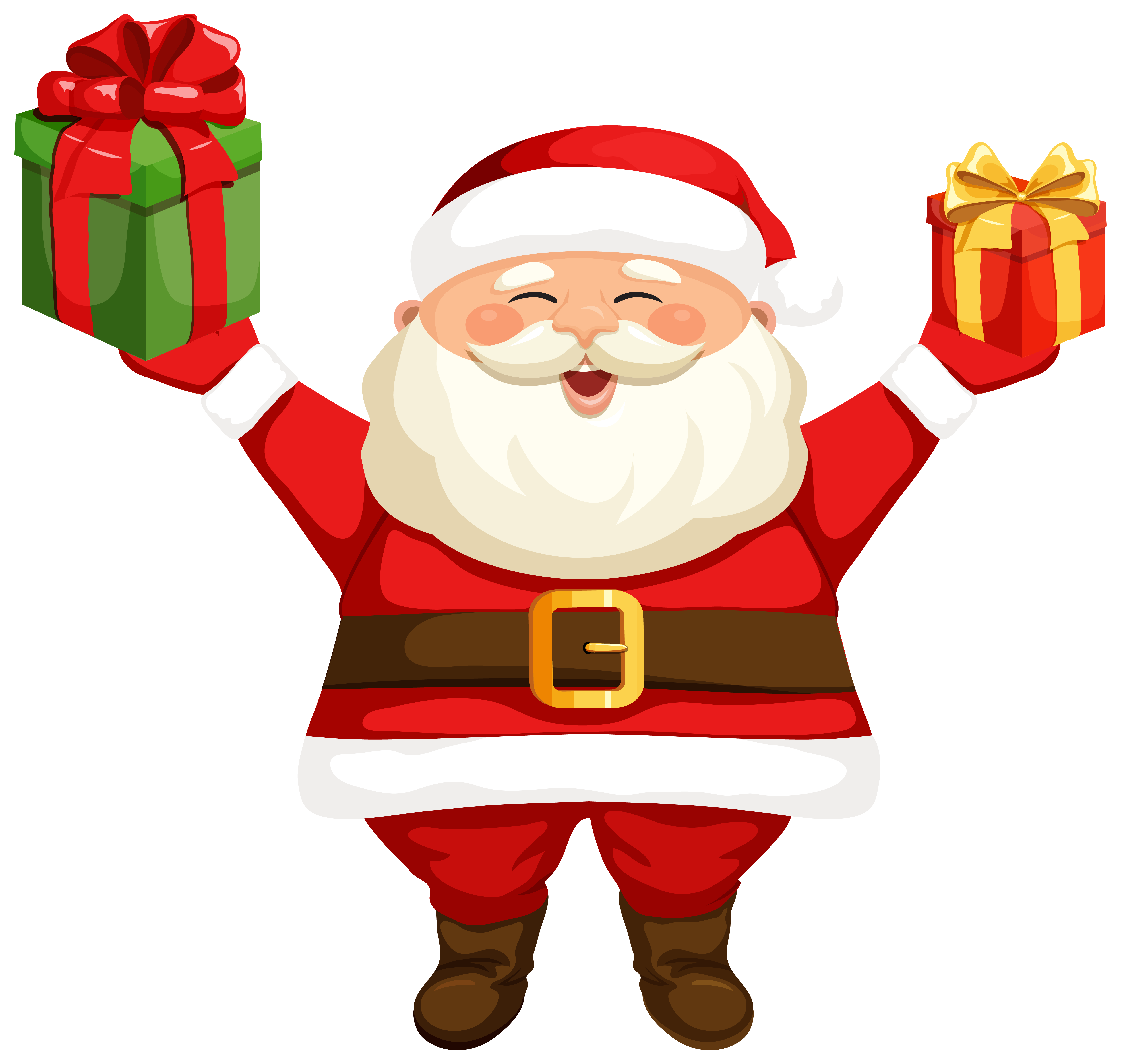 Santa Claus with Gifts PNG Clipart Image | Gallery Yopriceville 