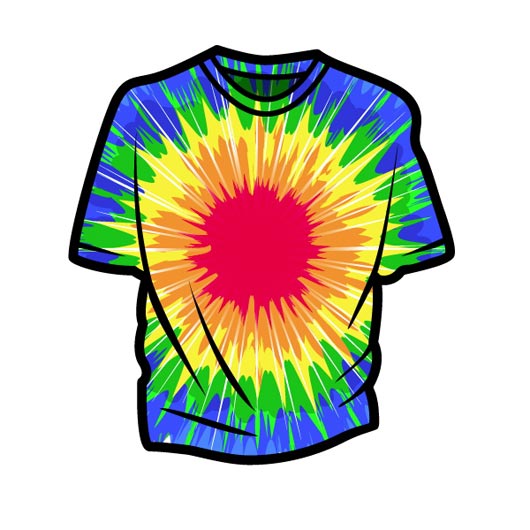 tie dye shirt vector - Clip Art Library