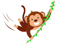 Free Monkey Clipart - Clip Art Pictures - Graphics - Illustrations