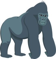 Free Gorilla Clipart - Clip Art Pictures - Graphics - Illustrations