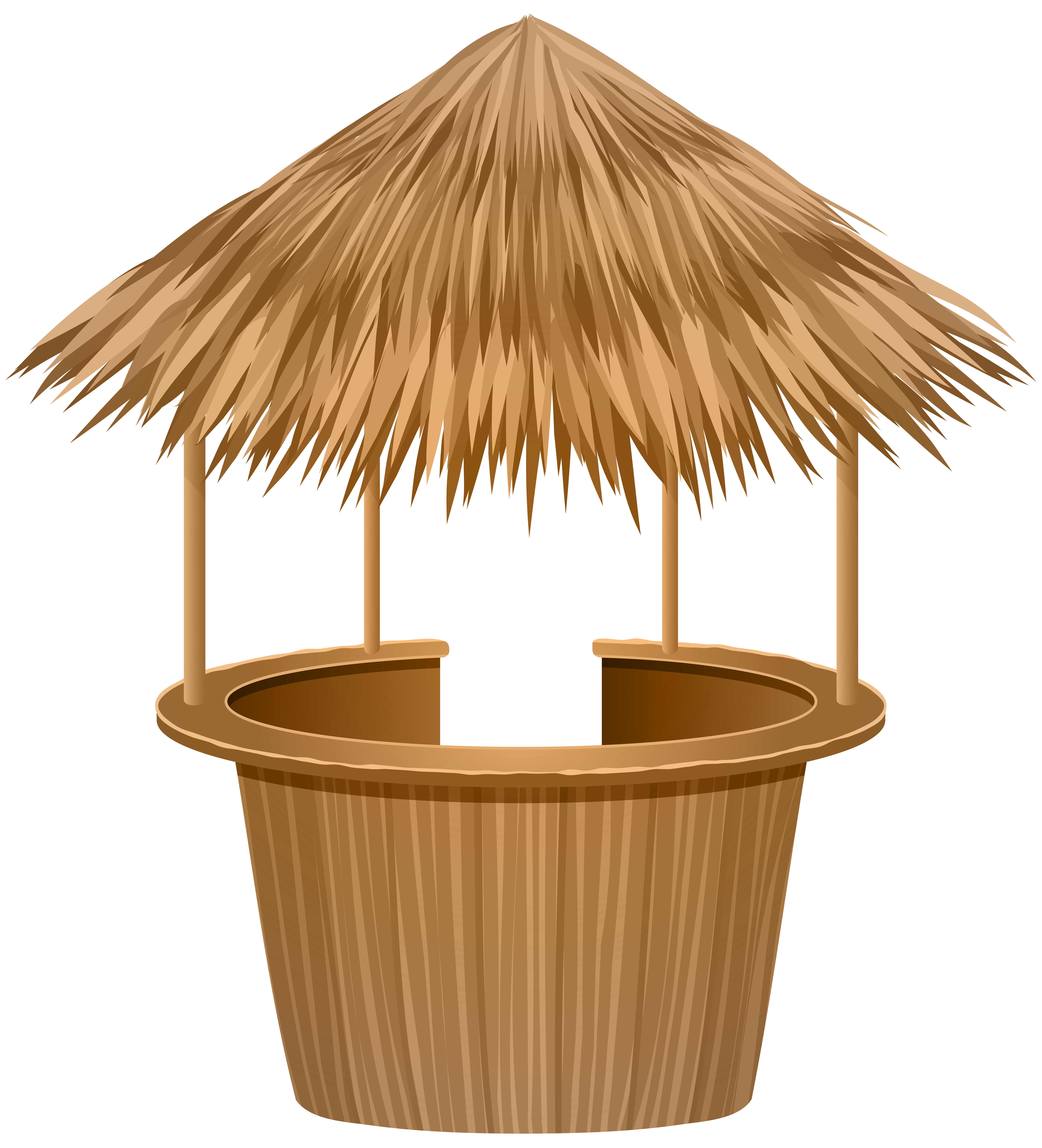 Thatched Tiki Bar PNG Clip Art Image Gallery Yopriceville - Clip Art Librar...
