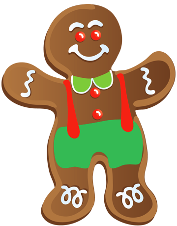Transparent Gingerbread Man Ornament Clipart | Gallery 