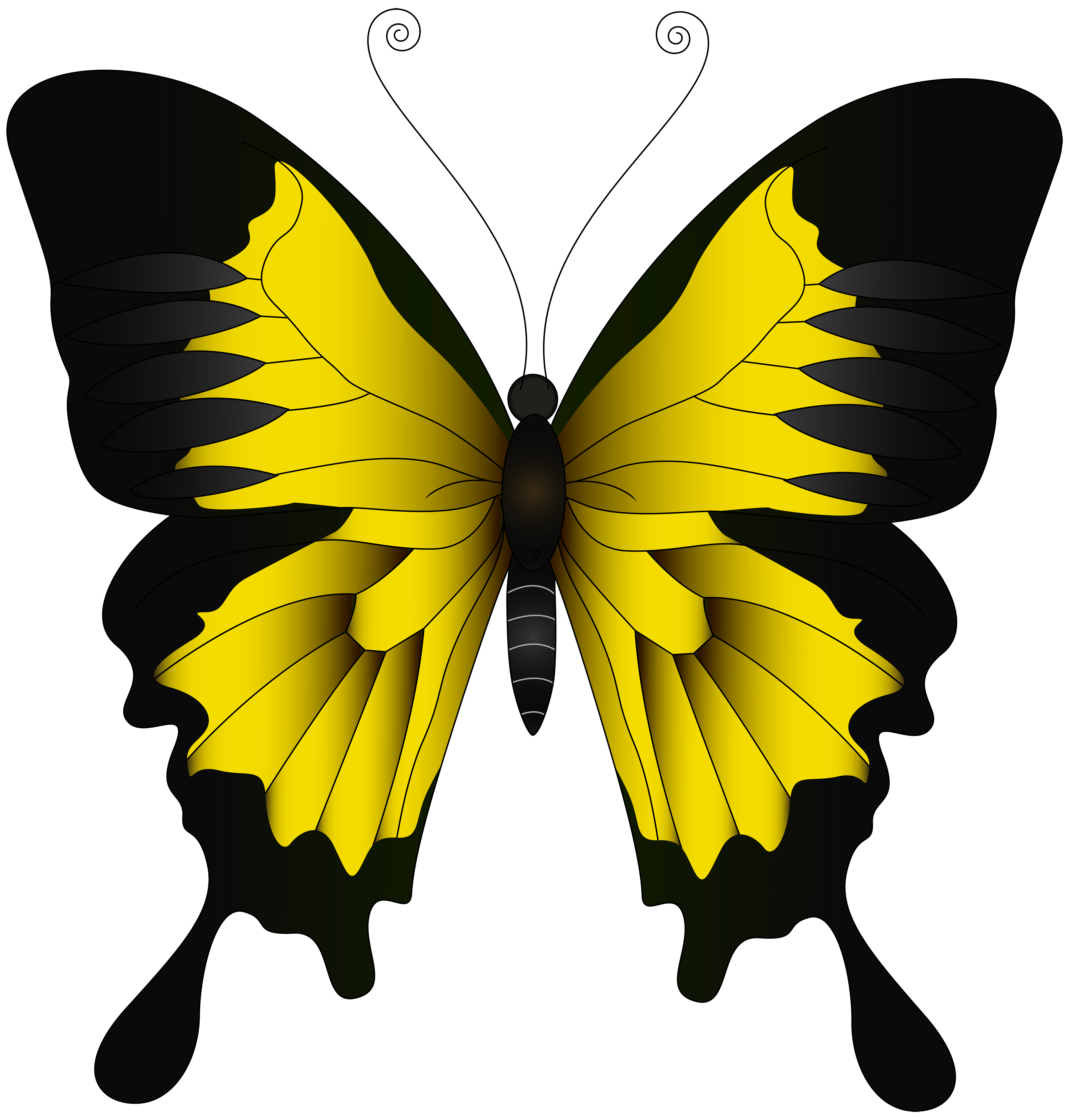 Yellow Butterfly PNG Clip Art Image | Gallery Yopriceville - High 
