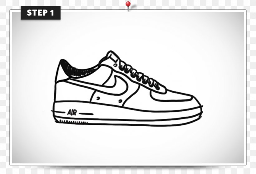 how to draw nike air force 1