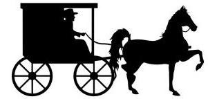 Amish Horse and Buggy Clipart