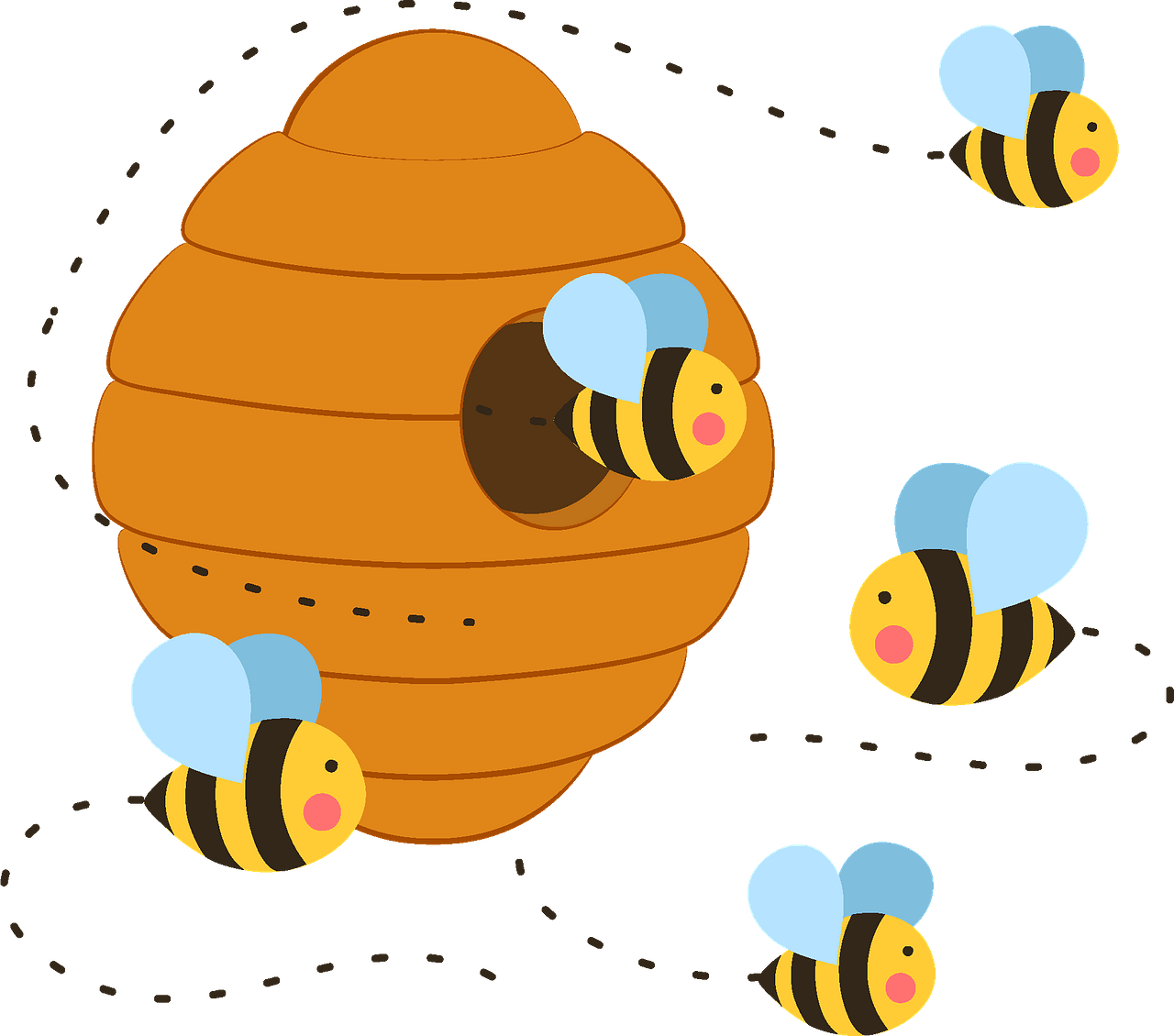 Free Beehive Clipart, Download Free Beehive Clipart png images, Free