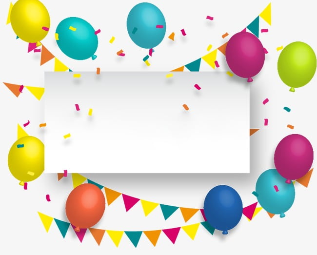 Blank balloon border PNG clipart | free cliparts 