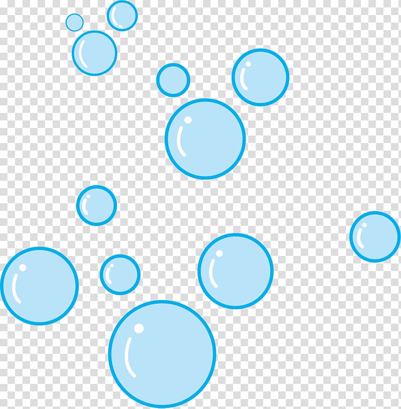 Blue Cartoon Bubble, Cartoon blue bubbles, bubble PNG clipart 