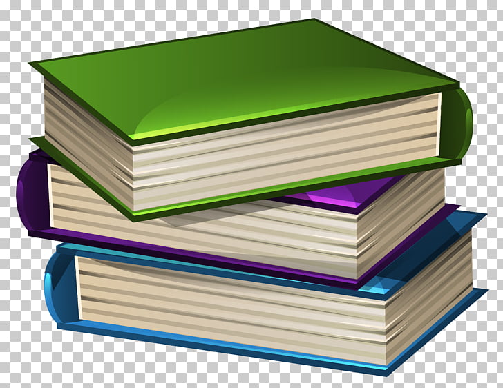 Book , Books , three green, purple, and blue books PNG clipart 