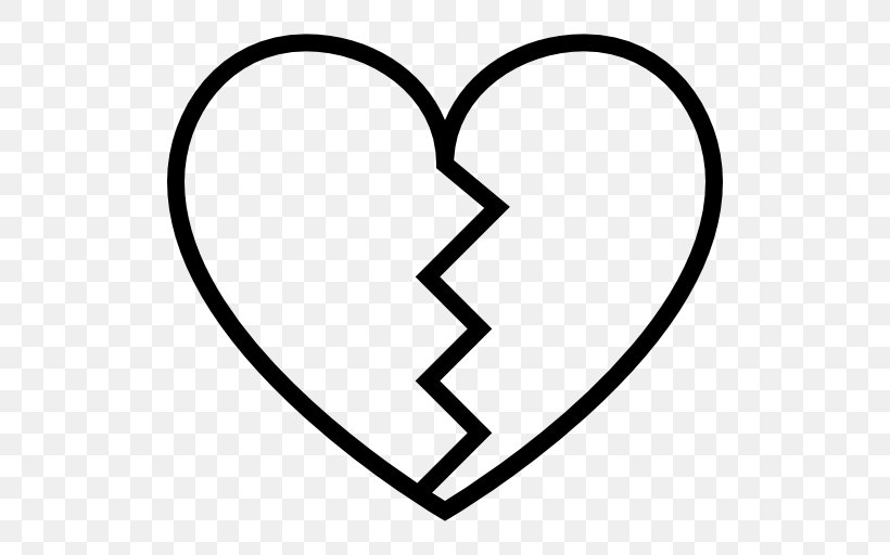 Broken Heart Clip Art, PNG, Broken Heart, Area, Black 