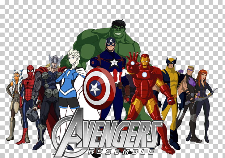 Captain America Hulk Black Widow Thor Avengers, AVANGERS, Marvel 