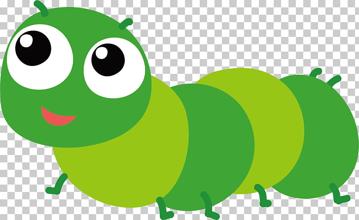 Cartoon Caterpillar, map of caterpillars, green caterpillar PNG 