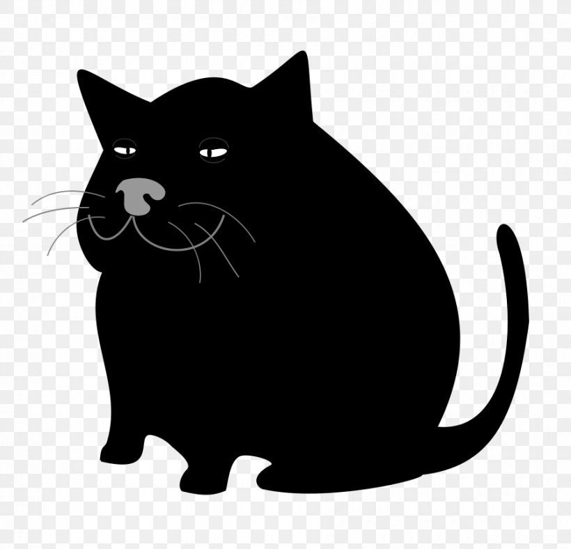 Cat Kitten Clip Art, PNG, Cat, Black, Black And White 