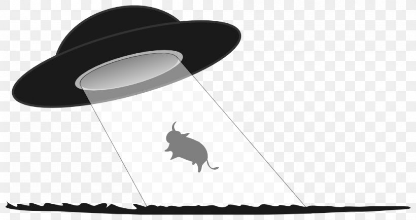 Cattle Black And White Alien Abduction Clip Art, PNG