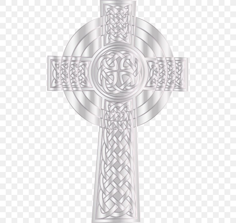 Christian Cross Silver Celtic Cross Clip Art, PNG