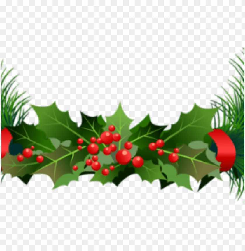 christmas garland clipart - free christmas garland clipart PNG 