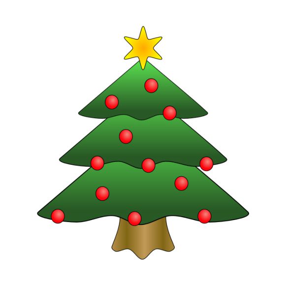 The Best Free Christmas Tree Clip Art Images