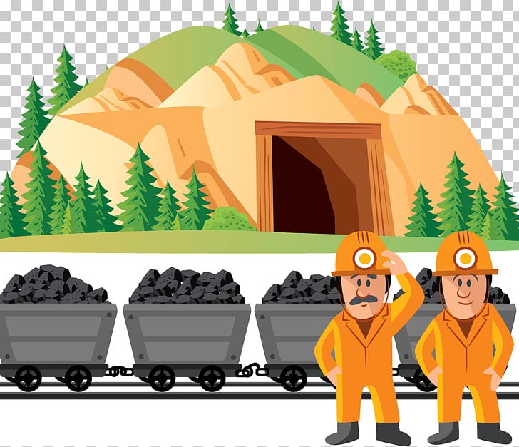 Coal mining mine, Coal mine illustration PNG clipart | free 