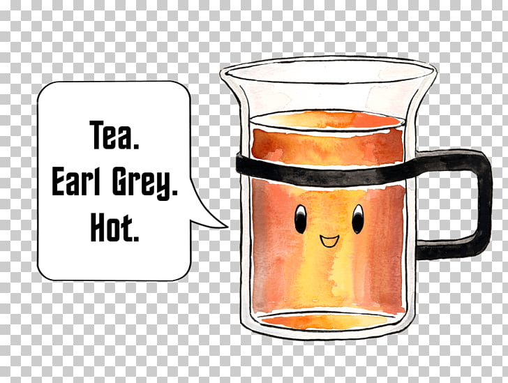 Coffee cup Earl Grey tea Jean-Luc Picard, Earl Grey tea PNG 
