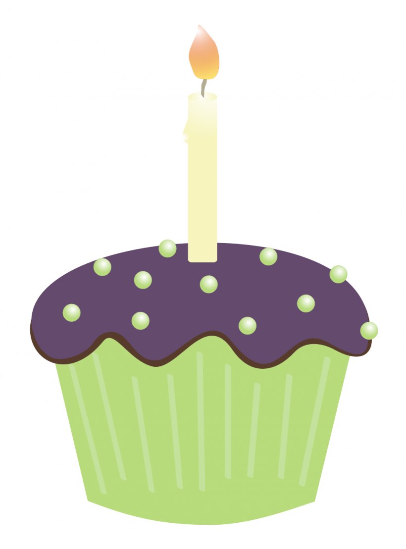 Cupcake Birthday Cake Muffin Candle Clip Art, PNG