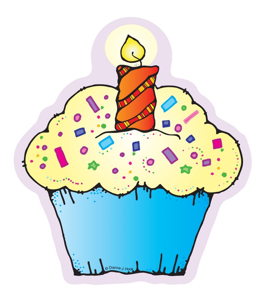 Birthday Cupcake Cut Out Clip Art Library
