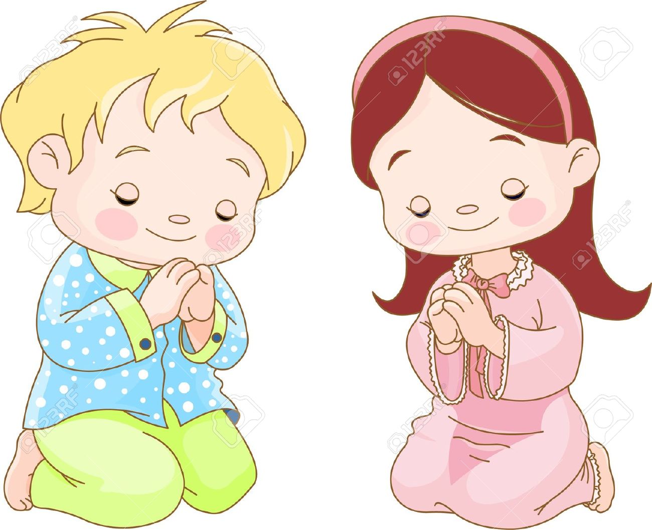 kids praying clipart - Clip Art Library