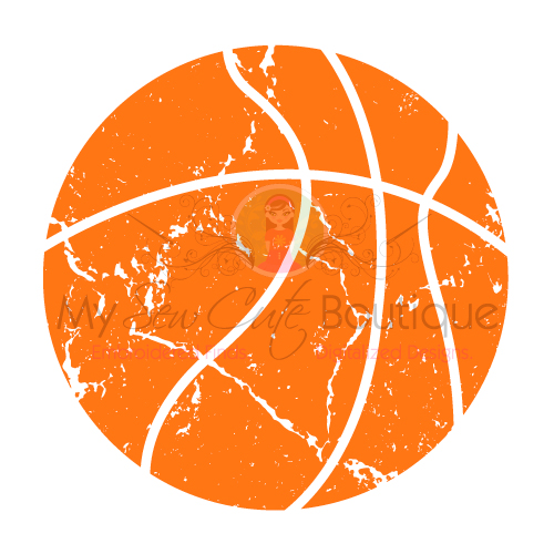 Basketball Svg Distressed Svg Sport Ball Svg Basketball Template The