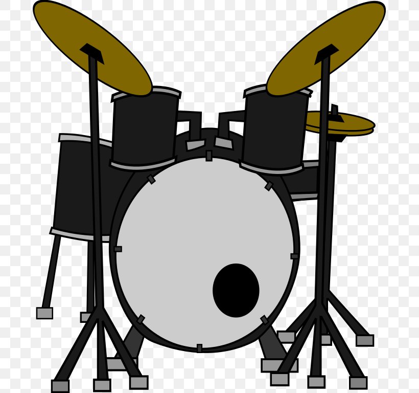 Drums Drummer Clip Art, PNG, Drum, Bass Drum, Black