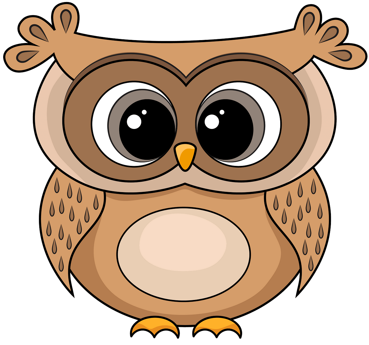Cartoon owl clipart. Free download. 